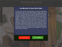 Tablet Screenshot of footadoration.com